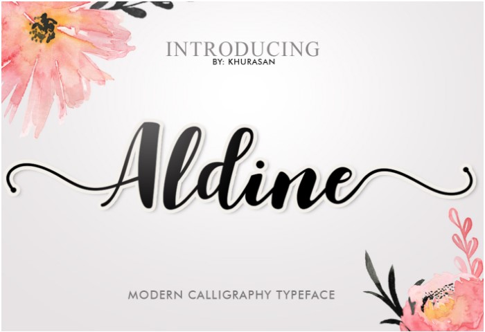 Aldine Script Font