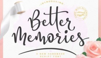 Better Memories Font