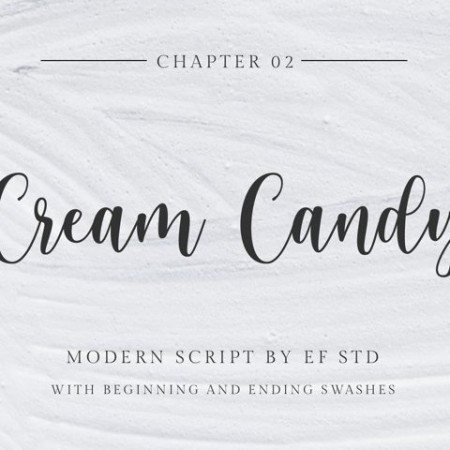 cream candy font