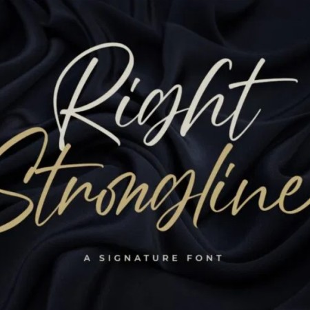 Right Strongline Font