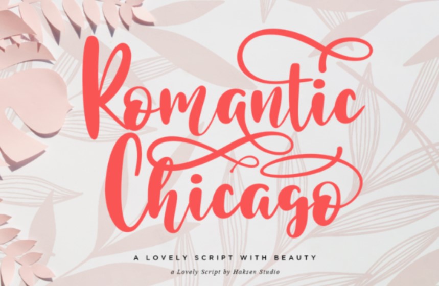 Romantic Chicago Font