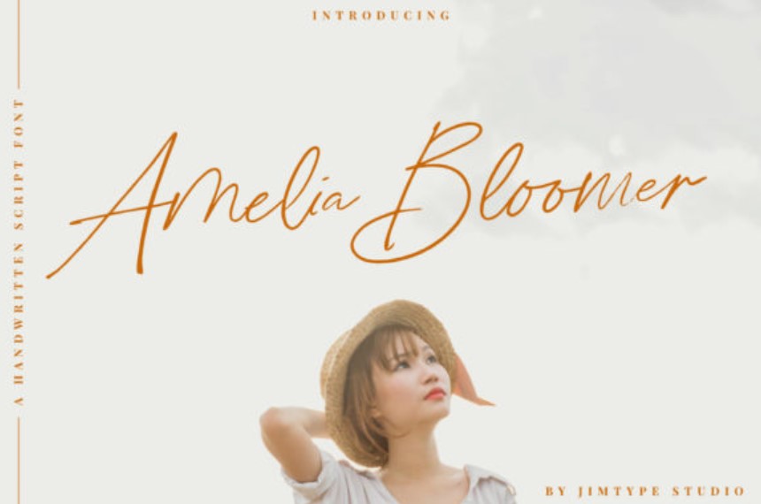Amelia Bloomer Font