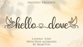 Hello Dove Font