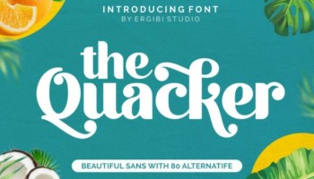 The Quacker Font