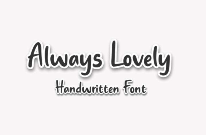 Always Lovely Font