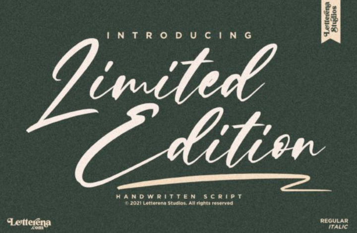 Limited Edition Font